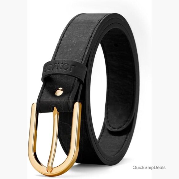 Vegan Cork Belt with Nickel-Free Buckle, Lightweight & Eco-Friendly main image 6